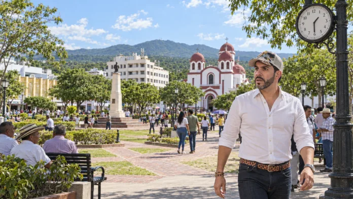 Visita de Abelardo a San Juan del Cesar en la Plaza Bolívar, convocada para la 1:30 p. m.