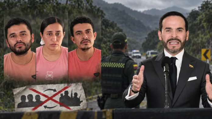 De La Espriella y tres policías secuestrados por el ELN en Norte de Santander