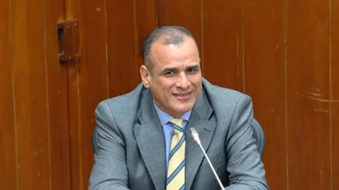 Carlos René Montoya durante su intervención ante la Comisión Séptima del Senado