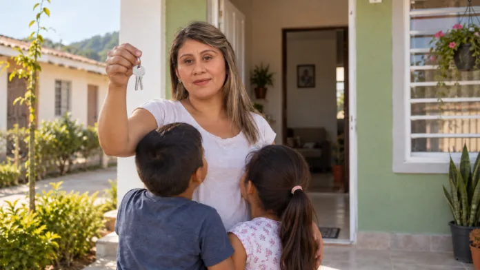 El hogar de Deisy Guanaro junto a sus hijos
