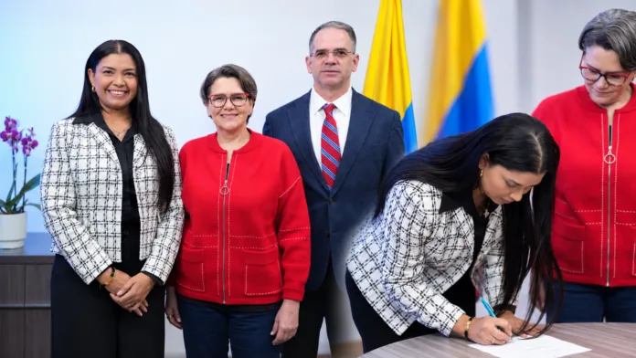 Noreida Solano durante su posesión como gerente de Prosperidad Social en el Cesar