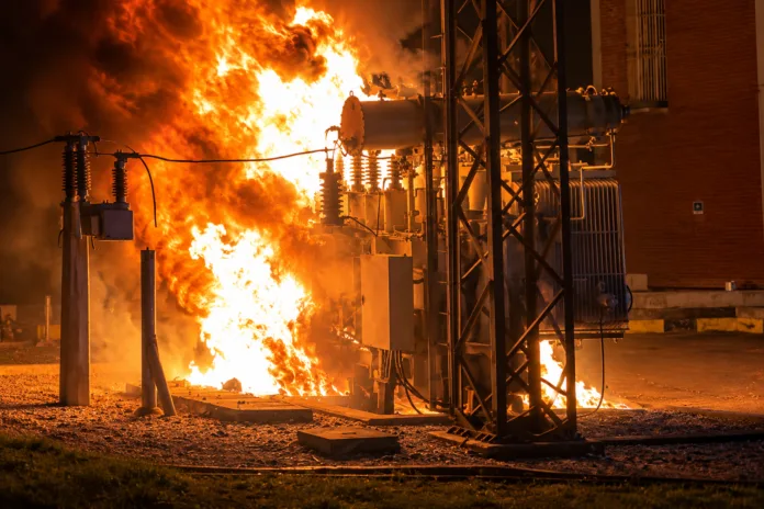 Un incendio en la subestación de Codazzi afectó el suministro de energía en Codazzi, Becerril y varios corregimientos del Cesar.