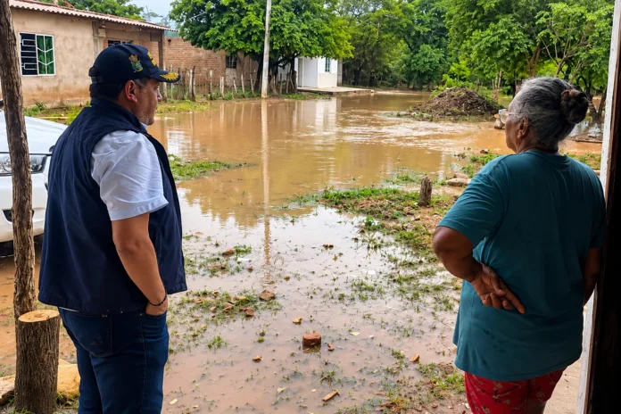 : Inundación en Guacochito por desbordamiento del Arroyito en Valledupar