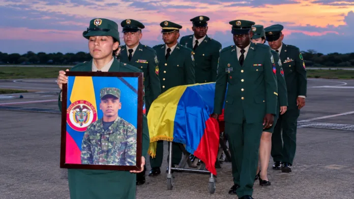 Llegada a Valledupar del cuerpo del soldado Idel José Torres Herrera con honores militares
