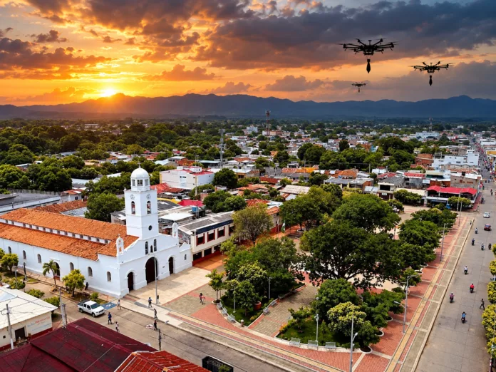 Imagen ilustrativa sobre el ataque con drones en Aguachica, Cesar.