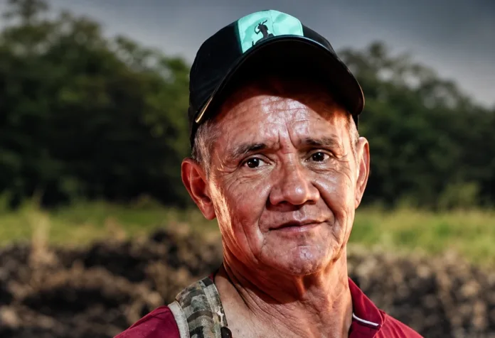 Retrato de Clímaco Hernández, agricultor que murió en zona rural de San Martín, Cesar