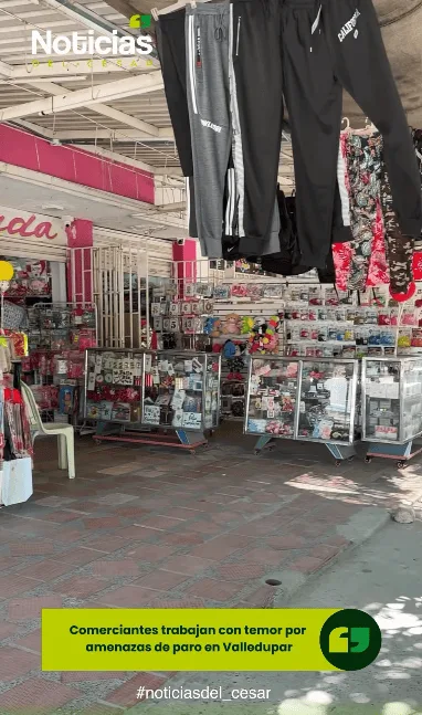 Comerciante de Valledupar habla sobre el temor generado por amenazas de paro armado
