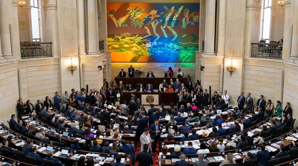 Plenaria del Congreso durante debate del Presupuesto 2027
