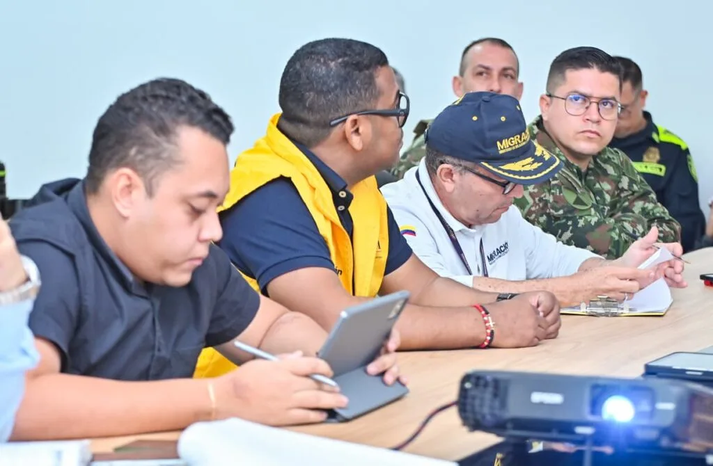Autoridades durante Consejo de Seguridad sobre delitos en Valledupar