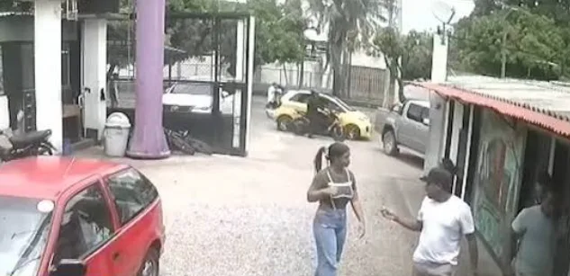 Cámara de seguridad registra momentos previos a un fleteo en Valledupar
