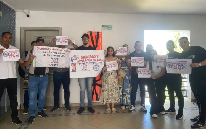 Inspectores de Convivencia y Paz de Valledupar exigen implementación de la Ley 2492.
