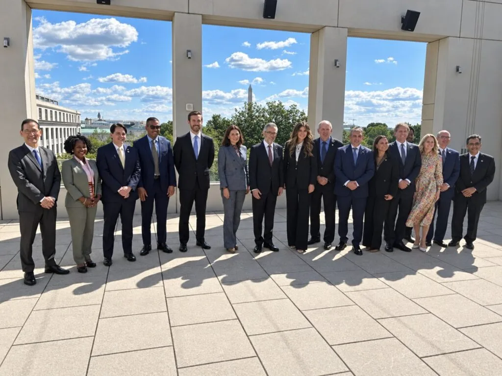 Delegación internacional del Escudo de las Américas reunida en Washington
