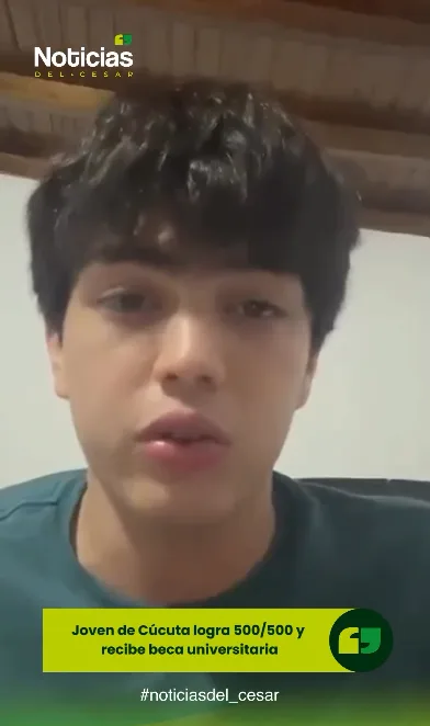 Matías Luengas, joven de Cúcuta que obtuvo 500 de 500 en Saber 11