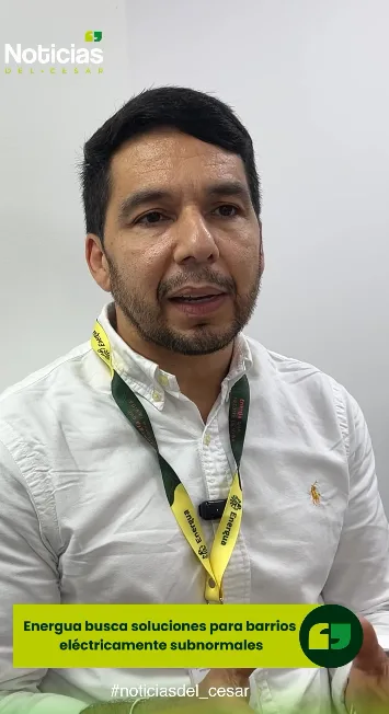 Omar Otero de Energua habla sobre barrios eléctricamente subnormales en Cesar