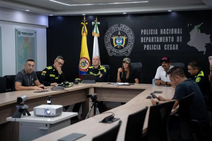 Autoridades participan en Puesto de Mando Unificado por ataques con drones en el Cesar.