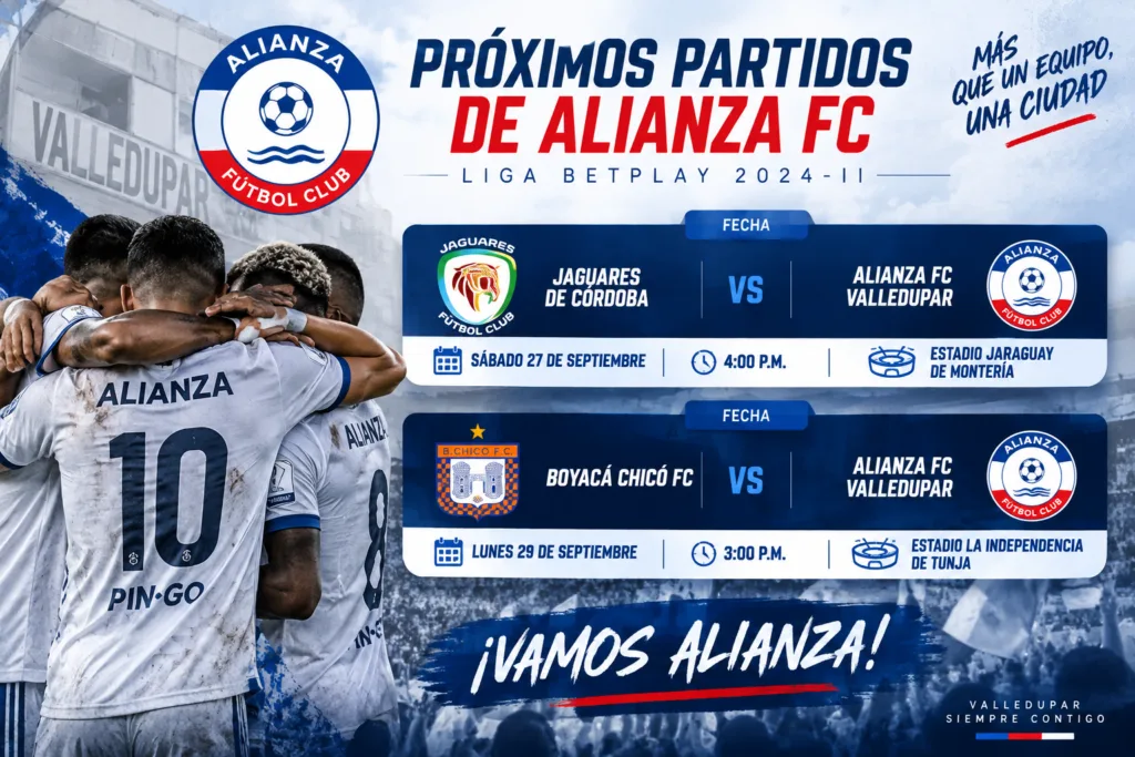 Próximos partidos de Alianza FC ante Jaguares de Córdoba y Boyacá Chicó