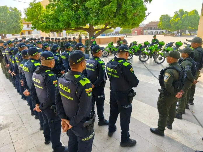 Despliegue de policías y motocicletas para reforzar la seguridad en Valledupar