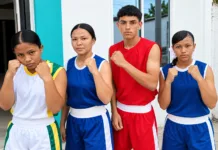 Cuatro boxeadores del Cesar van por el oro nacional Cuatro boxeadores del Cesar van por el oro nacional en competencia de boxeo.