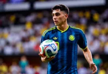 Selección Colombia volverá a Cali después de 32 años para enfrentar a Chile Jugador de la Selección Colombia durante un partido previo al amistoso contra Chile en Cali.