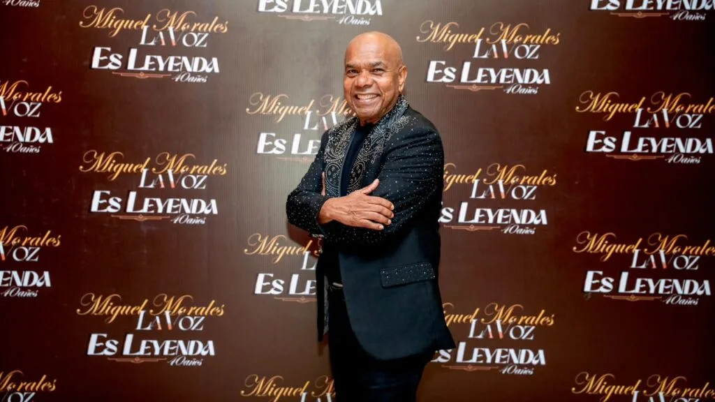 Miguel Morales durante el lanzamiento de ‘Es Leyenda’ por sus 40 años de carrera artística.