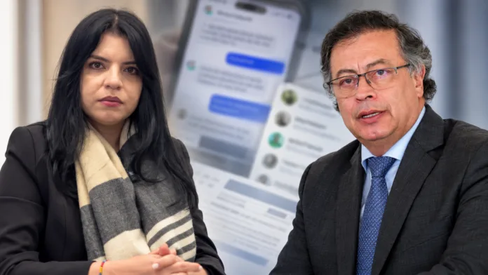 Deicy Jiménez y Gustavo Petro en imagen sobre denuncia por contratos