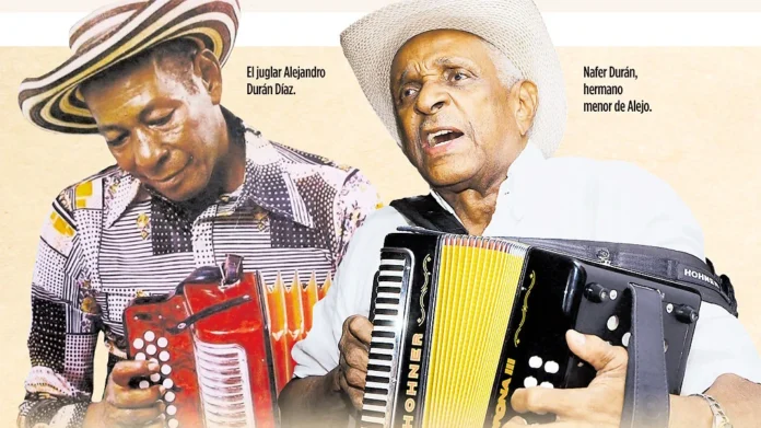 Composición fotográfica relacionada con el homenaje propuesto a Alejo y Náfer Durán en el Festival Vallenato.