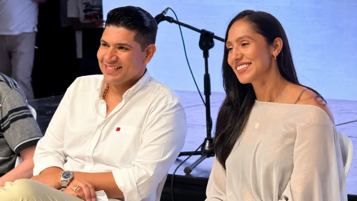 Kbeto Zuleta junto a Claudia Margarita Zuleta antes del accidente
