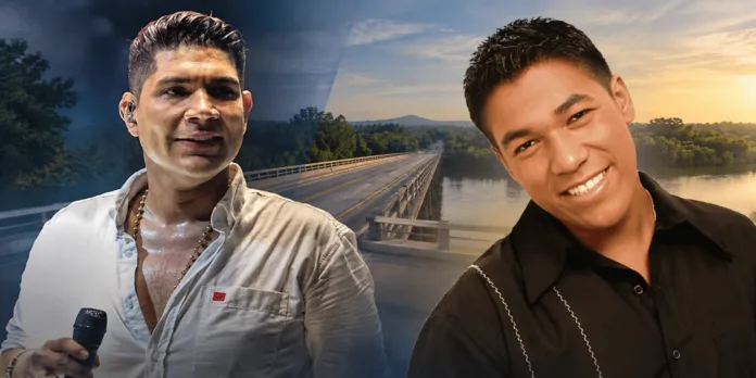 Kbeto Zuleta y Kaleth Morales en composición editorial sobre sus accidentes en la vía Plato–Bosconia.