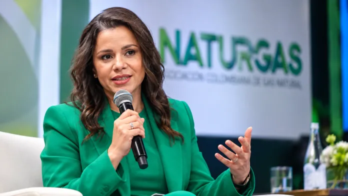 Luz Stella Murgas ANDI durante un evento de Naturgas