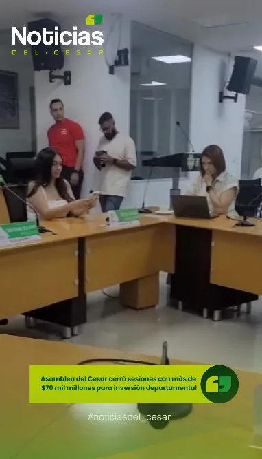 Miguel Ángel Gutiérrez presenta balance de sesiones de la Asamblea del Cesar