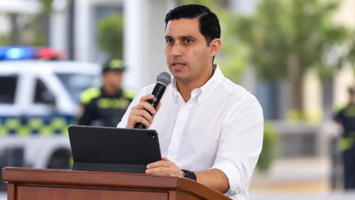 Miguel Castellanos, exsecretario de Gobierno de Cúcuta, durante un acto institucional