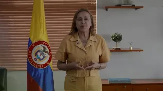 Funcionaria de MinEnergía durante pronunciamiento sobre la oferta de gas en Colombia
