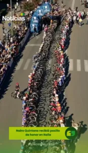 Nairo Quintana recibe pasillo de honor en el Giro dell’Emilia