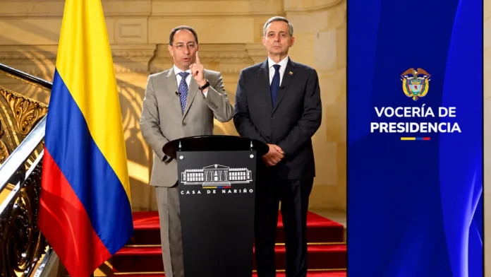 Presupuesto 2027 será decretado, anuncia el vicepresidente José Manuel Restrepo desde la Casa de Nariño.