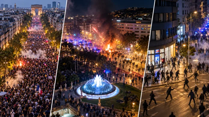 Protestas en Europa con disturbios en París, Barcelona y Tirana