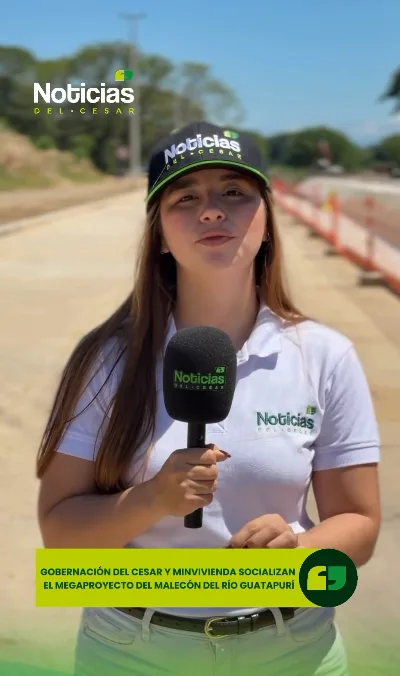 Declaraciones a medios durante la socialización del Malecón del Guatapurí en Valledupar