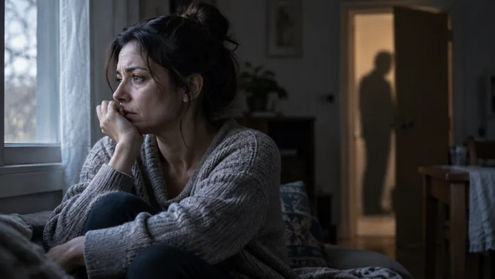 Mujer en situación de preocupación junto a una ventana en imagen ilustrativa sobre violencia de género e intrafamiliar en el Cesar.